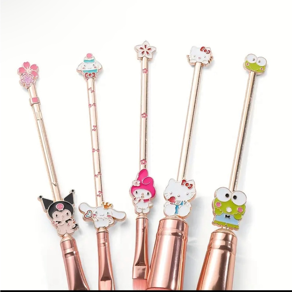 NWT 5pcs Hello Kitty Makeup Brush Set - Picture 2 of 4